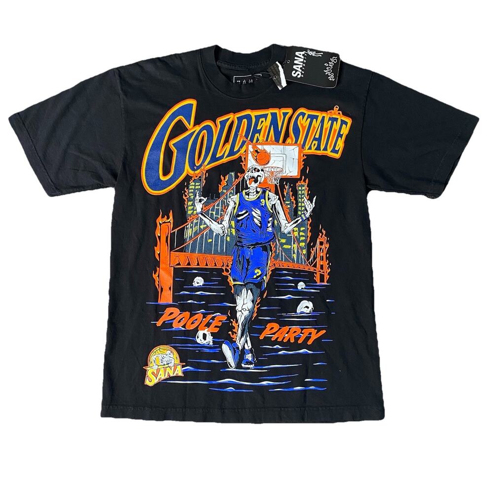 Sana Detroit Poole Party Tee Golden State 100% Authentic New w Tags Medium
